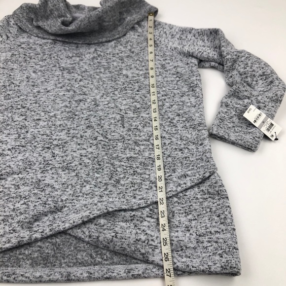 Ideology Pullover Tulip Hem Cowl Neck Sweater - Picture 13 of 14